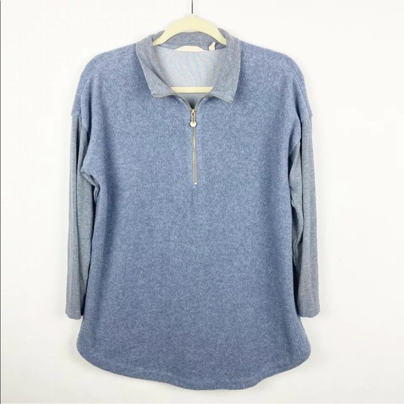 Soft Surroundings Adalyn Pullover Half Zip Sweater - Picture 1 of 6